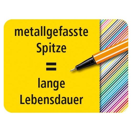 Fineliner Point 88 0,4mm schwarz Stabilo 88/46 Produktbild Default L