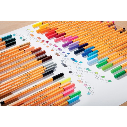 Fineliner Point 88 0,4mm schwarz Stabilo 88/46 Produktbild Back View L