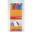 Fineliner Point 88 Etui 0,4mm farbig sortiert Stabilo 8820 (ETUI=20 STÜCK) Produktbild