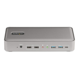 StarTech.com Dual-Laptop USB-C KVM Docking Station, Dual Monitor 4K 60Hz DisplayPort Dock, 5-Port US Produktbild