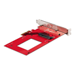 StarTech.com U.3 to PCIe Adapter Card, PCIe 4.0 x4 Adapter For 2.5" U.3 NVMe SSDs, SFF-TA-1001 PCI E Produktbild Additional View 2 S