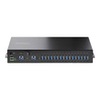 StarTech.com 16-Port Industrial USB 3.0 Hub 5Gbps, Metal, DIN/Surface/Rack Mountable, ESD Protection Produktbild Additional View 3 S