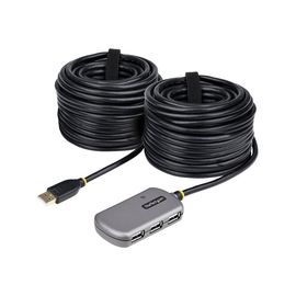 StarTech.com USB Extender Hub, 24m USB 2.0 Extension Cable with 4-Port USB Hub, Active/Bus Powered U Produktbild
