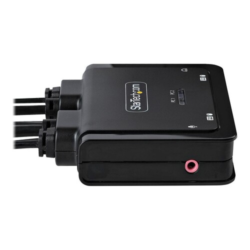 StarTech.com 2-Port Hybrid USB-C HDMI Cable KVM Switch, 4K 60Hz, Compact KVM with 6ft/1.8m USB-A/HDM Produktbild Additional View 3 L