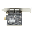 StarTech.com 2-Port 2.5Gbps NBASE-T PCIe Network Card, Intel I225-V, Dual-Port Computer Network Card Produktbild Additional View 2 S