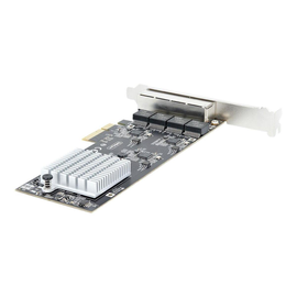 StarTech.com 4-Port 2.5Gbps NBASE-T PCIe Network Card, Intel I225-V Chip, Quad Port Computer Network Produktbild