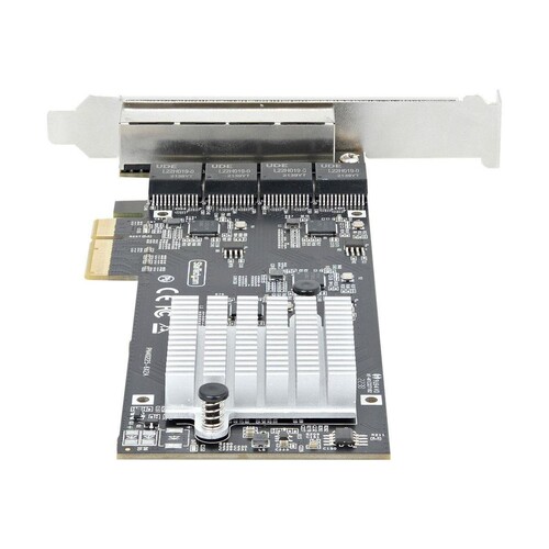 StarTech.com 4-Port 2.5Gbps NBASE-T PCIe Network Card, Intel I225-V Chip, Quad Port Computer Network Produktbild Additional View 1 L