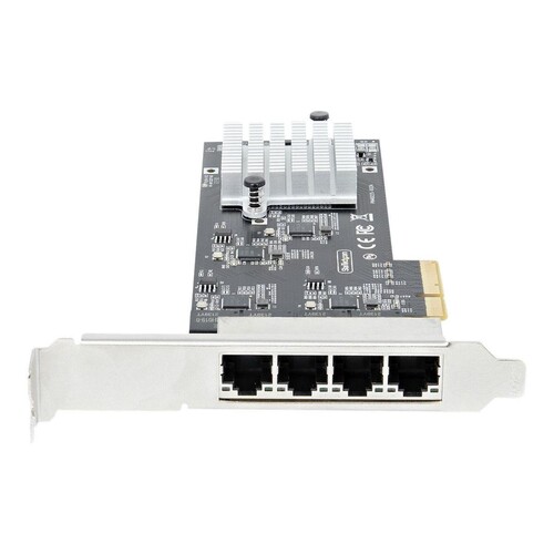 StarTech.com 4-Port 2.5Gbps NBASE-T PCIe Network Card, Intel I225-V Chip, Quad Port Computer Network Produktbild Additional View 2 L