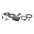 StarTech.com 2-Port Hybrid USB-C DisplayPort Cable KVM Switch, 4K 60Hz, Compact KVM with 6ft/1.8m US Produktbild