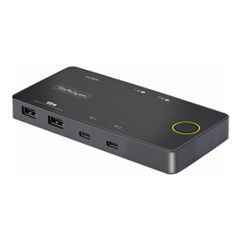StarTech.com 2-Port USB-C KVM Switch, Single-4K 60Hz HDMI Monitor, Dual-100W Power Delivery Pass-thr Produktbild