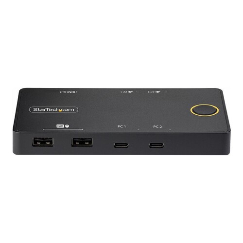 StarTech.com 2-Port USB-C KVM Switch, Single-4K 60Hz HDMI Monitor, Dual-100W Power Delivery Pass-thr Produktbild Additional View 2 L