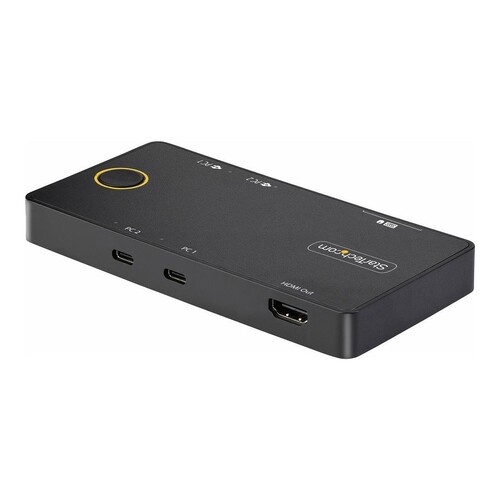StarTech.com 2-Port USB-C KVM Switch, Single-4K 60Hz HDMI Monitor, Dual-100W Power Delivery Pass-thr Produktbild Additional View 3 L