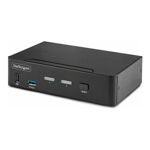 StarTech.com 2-Port DisplayPort KVM Switch, 8K 60Hz / 4K 144Hz, Single Display, DP 1.4, 2x USB 3.0 P Produktbild
