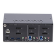StarTech.com 2-Port Dual-Monitor DisplayPort KVM Switch, 4K 60Hz, 2x USB 5Gbps Hub Ports, 2x USB 2.0 Produktbild Additional View 1 S
