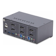 StarTech.com 2-Port Dual-Monitor DisplayPort KVM Switch, 4K 60Hz, 2x USB 5Gbps Hub Ports, 2x USB 2.0 Produktbild Additional View 3 S