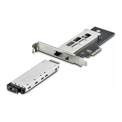 StarTech.com M.2 NVMe SSD to PCIe x4 Mobile Rack/Backplane with Removable Tray for PCI Express Expan Produktbild Additional View 2 L