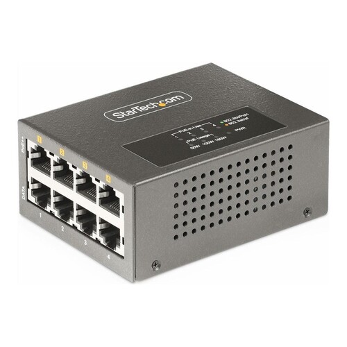 StarTech.com 4-Port Multi-Gigabit PoE++ Injector, 5/2.5G Ethernet (NBASE-T) Produktbild