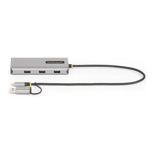 StarTech.com USB-C Multiport Adapter w/Attached USB-C to USB-A Dongle, Dual HDMI (4K30Hz/1080p60Hz) Produktbild