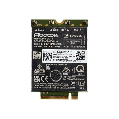 HP Intel XMM 7560 R+ - Drahtloses Mobilfunkmodem Produktbild Front View L
