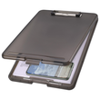 Klemmbrett the clip A4 grau transluzent Kunststoff Helit H2532009 mit Innenfach Produktbild Additional View 4 S