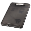 Klemmbrett the clip A4 grau transluzent Kunststoff Helit H2532009 mit Innenfach Produktbild Additional View 5 S