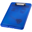 Klemmbrett the clip A4 blau transluzent Kunststoff Helit H2532030 mit Innenfach Produktbild Additional View 5 S