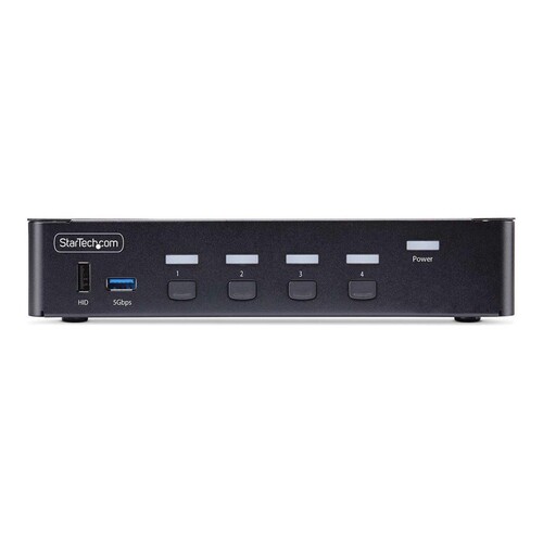 StarTech.com 4-Port DisplayPort 1.4 KVM Switch, 8K 60Hz / 4K 144Hz, 2x USB 3.0 Ports, 4x USB 2.0 Por Produktbild Additional View 1 L