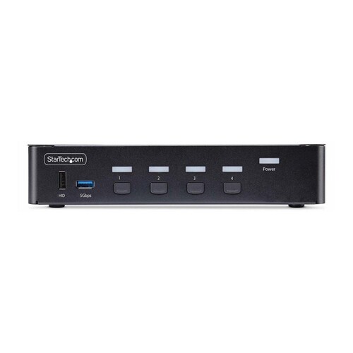 StarTech.com 4-Port DisplayPort 1.4 KVM Switch, 8K 60Hz / 4K 144Hz, 2x USB 3.0 Ports, 4x USB 2.0 Por Produktbild Additional View 3 L