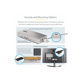 StarTech.com Thunderbolt 4 Multi-Display Docking Station, Quad/Triple/Dual Monitor Dock, 2x Produktbild