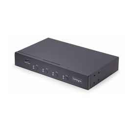 StarTech.com 4-Port KM Switch with Mouse Roaming, USB Switch for Keyboard/Mouse, 3.5mm and USB Audio Produktbild