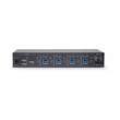 StarTech.com 4-Port KM Switch with Mouse Roaming, USB Switch for Keyboard/Mouse, 3.5mm and USB Audio Produktbild Additional View 2 S