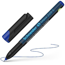 Folienstift Maxx 220 S 0,4mm superfein blau wasserfest Schneider 112403 Produktbild