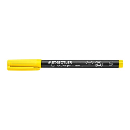 Folienstift Lumocolor 313 S 0,4mm superfein gelb wasserfest Staedtler 313-1 Produktbild Additional View 1 L