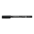Folienstift Lumocolor 313 S 0,4mm superfein schwarz wasserfest Staedtler 313-9 Produktbild Additional View 1 S