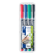 Folienstifte Lumocolor 314 B Etui 1-2,5mm breit sortiert wasserfest Staedtler 314WP4 (ETUI=4 STÜCK) Produktbild Additional View 4 S