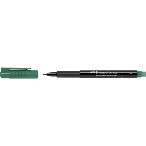 Folienstift Multimark S 0,4mm superfein grün wasserfest Faber Castell 152363 Produktbild Front View L