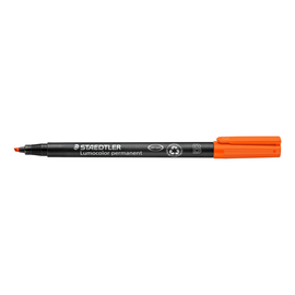 Folienstift Lumocolor 314 B 1-2,5mm breit orange wasserfest Staedtler 314-4 Produktbild