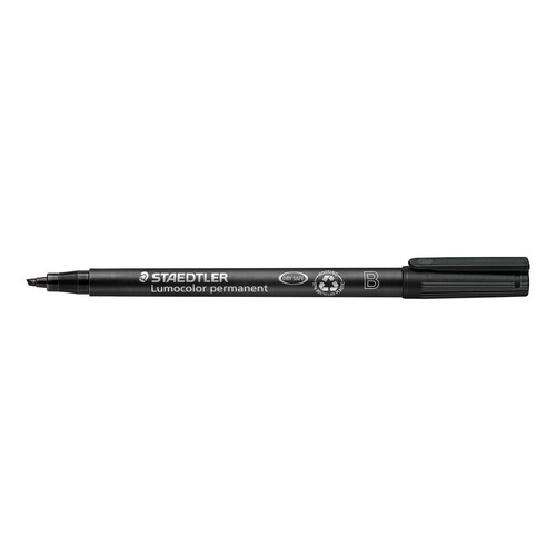 Folienstift Lumocolor 314 B 1-2,5mm breit schwarz wasserfest Staedtler 314-9 Produktbild