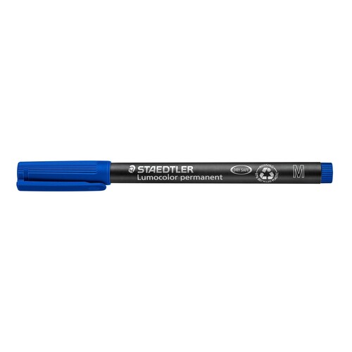 Folienstift Lumocolor 317 M 1,0mm mittel blau wasserfest Staedtler 317-3 Produktbild Additional View 1 L