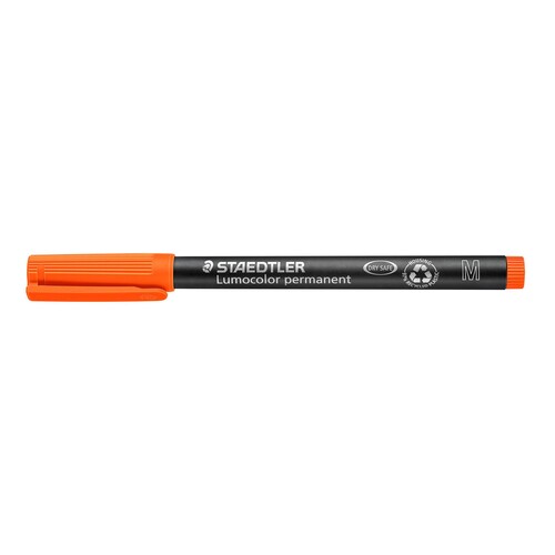 Folienstift Lumocolor 317 M 1,0mm mittel orange wasserfest Staedtler 317-4 Produktbild Additional View 1 L