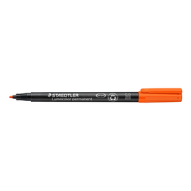 Folienstift Lumocolor 317 M 1,0mm mittel orange wasserfest Staedtler 317-4 Produktbild