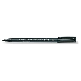 Folienstift Lumocolor 317 M 1,0mm mittel schwarz wasserfest Staedtler 317-9 Produktbild