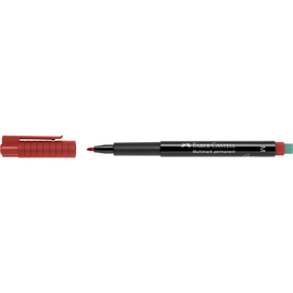 Folienstift Multimark M 1,0mm mittel rot wasserfest Faber Castell 152521 Produktbild