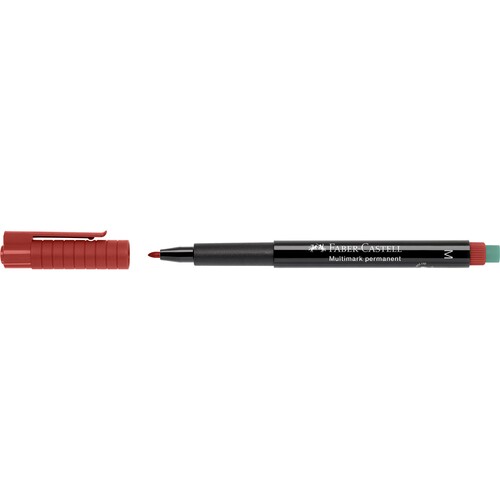Folienstift Multimark M 1,0mm mittel rot wasserfest Faber Castell 152521 Produktbild
