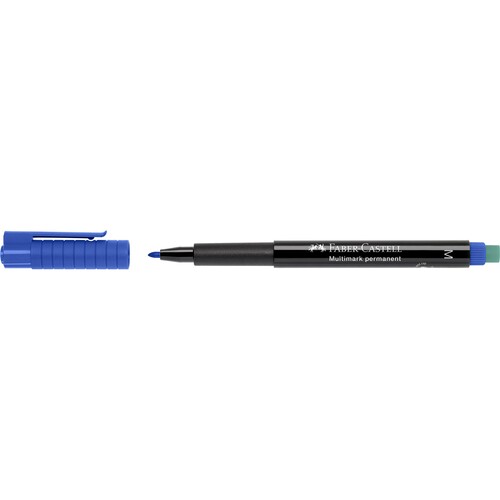 Folienstift Multimark M 1,0mm mittel blau wasserfest Faber Castell 152551 Produktbild