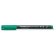 Folienstift Lumocolor 318 F 0,6mm fein grün wasserfest Staedtler 318-5 Produktbild Additional View 1 S