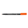 Folienstift Lumocolor 318 F 0,6mm fein orange wasserfest Staedtler 318-4 Produktbild