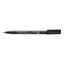 Folienstift Lumocolor 318 F 0,6mm fein schwarz wasserfest Staedtler 318-9 Produktbild