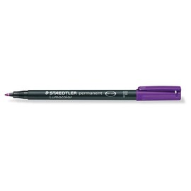 Folienstift Lumocolor 318 F 0,6mm fein violett wasserfest Staedtler 318-6 Produktbild