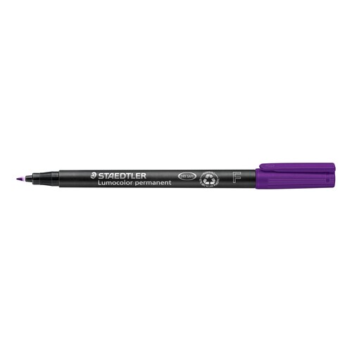 Folienstift Lumocolor 318 F 0,6mm fein violett wasserfest Staedtler 318-6 Produktbild